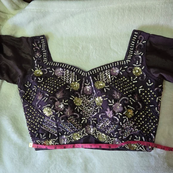 Purple lehenga NEGOTIABLE - Picture 8 of 9